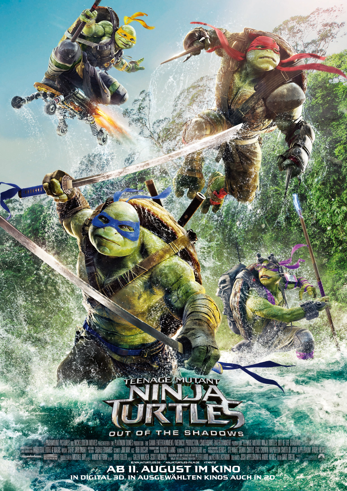 Teenage Mutant Ninja Turtles: Out of the Shadows | Film-Rezensionen.de
