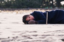 On the Beach at Night Alone
