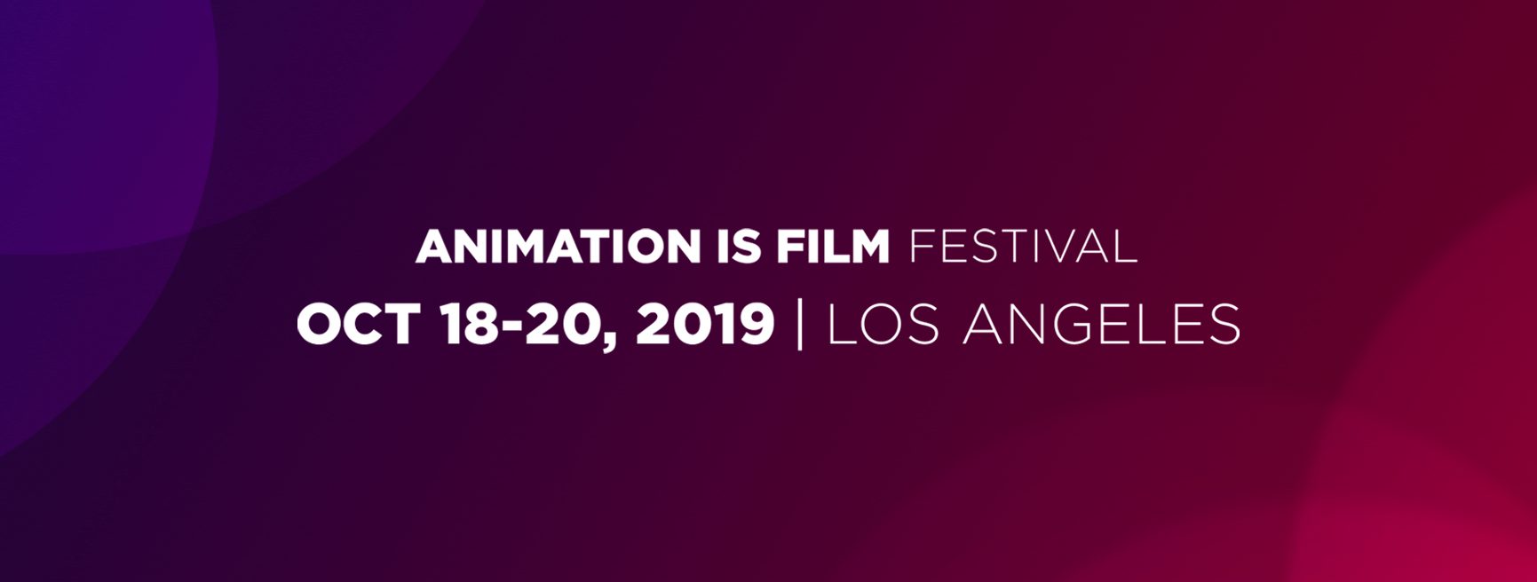 Animation Is Film 2019
