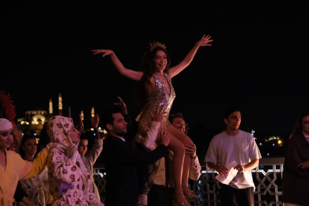 neslihan atagül doğulu, aaahh belinda filminin çekimlerinde