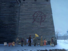 Light Pillar Han ye deng zhu