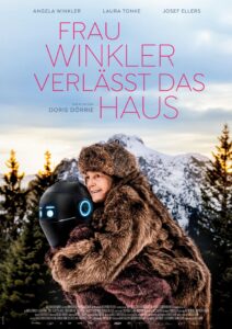 Frau Winkler verlaesst das Haus